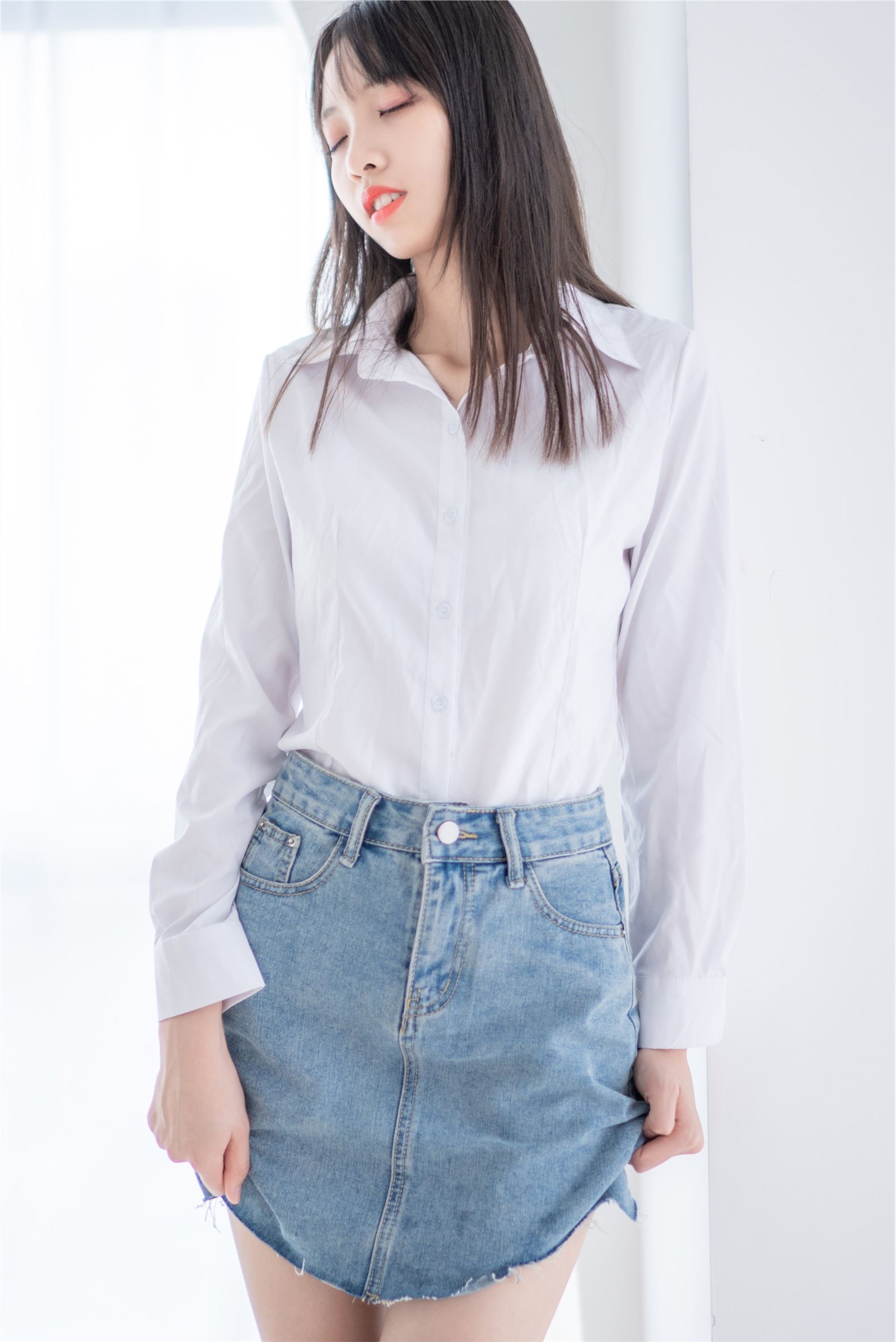 Watermelon Girl - NO.23 Shirt-jean skirt(25)